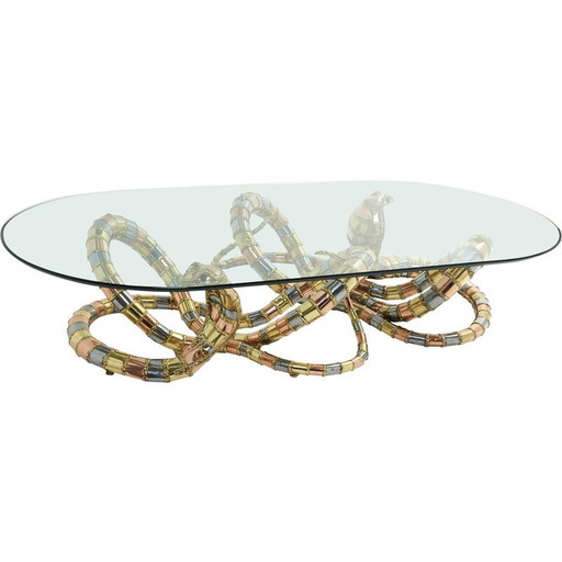 Cobra vintage coffee table by Isabelle Faure, 1970