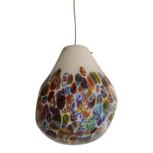 Contemporany Murrine Sphere In Murano Style Glass With Multicolored Murrine From Simoeng