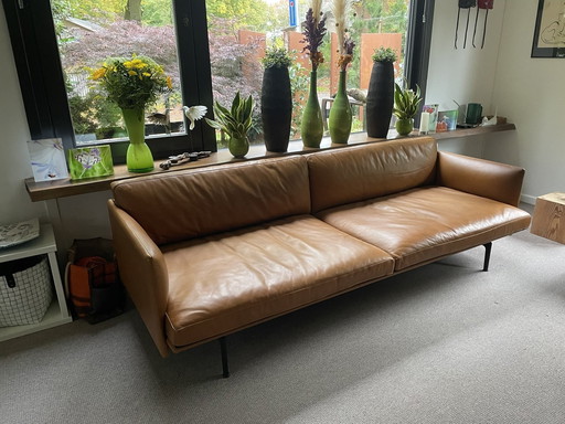 Muuto Outline 3-Seater Sofa In Refine Leather