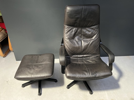 Berg Furniture Denmark, fauteuil de repos avec pouf