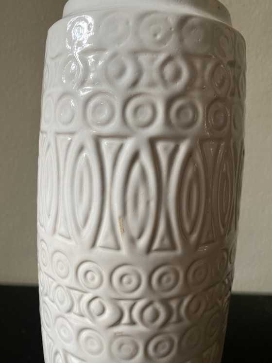 Image 1 of Vase Scheurich Allemagne de l'Ouest - blanc - 30cm