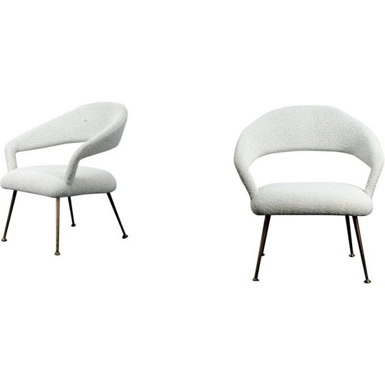 Image 1 of Pair of vintage armchairs by Gastone Rinaldi, 1970