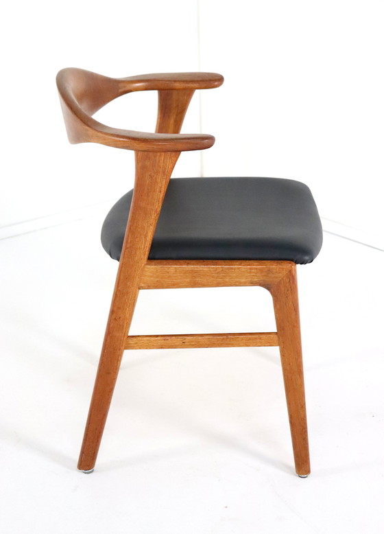 Image 1 of 4X Erik Kirkegaard For Hong Stolefabrik Chairs Model 49 Vintage