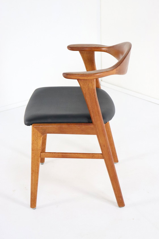 Image 1 of 4X Erik Kirkegaard For Hong Stolefabrik Chairs Model 49 Vintage