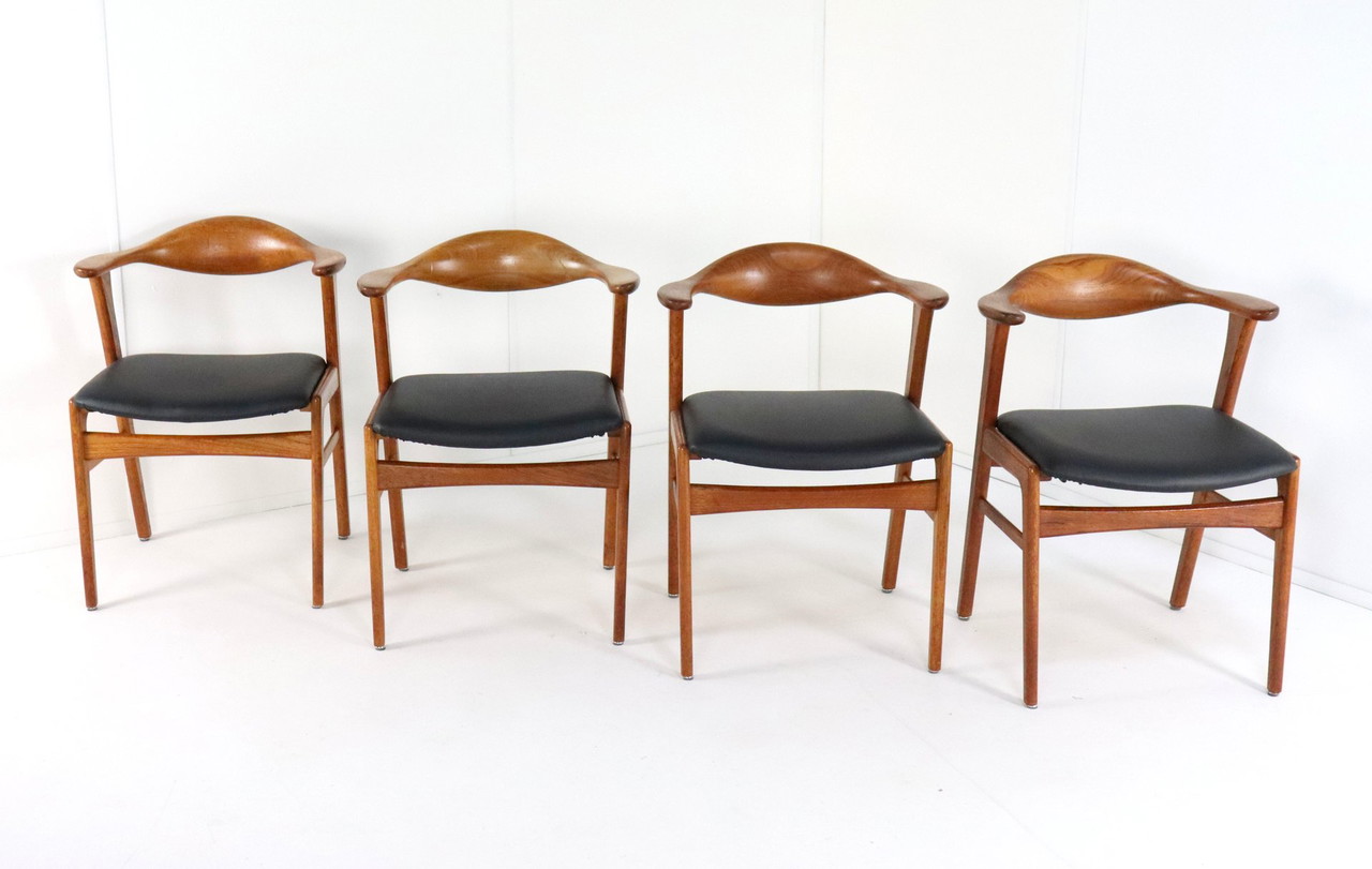 HAY Copenhague chair 4脚Set 廃盤モデル 希少 4X Erik Kirkegaard For Hong Stolefabrik Chairs Model 49