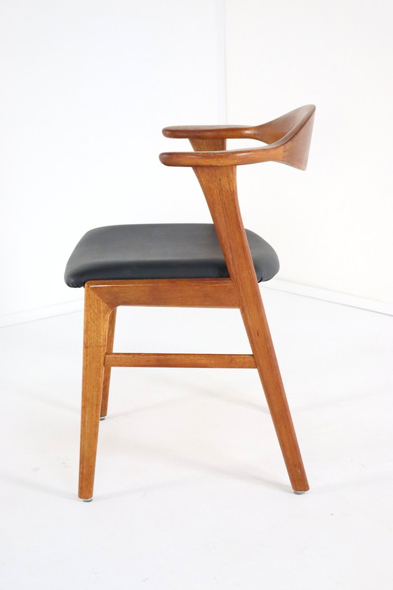 Image 1 of 4X Erik Kirkegaard For Hong Stolefabrik Chairs Model 49 Vintage