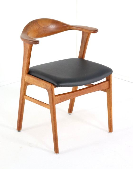 Image 1 of 4X Erik Kirkegaard For Hong Stolefabrik Chairs Model 49 Vintage