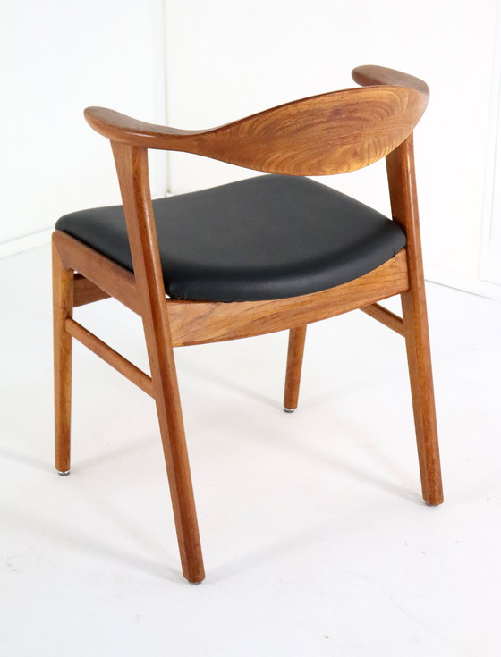 Image 1 of 4X Erik Kirkegaard For Hong Stolefabrik Chairs Model 49 Vintage