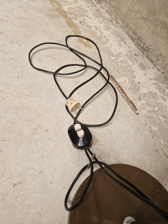 Image 1 of Lampada da terra vintage a forma di globo