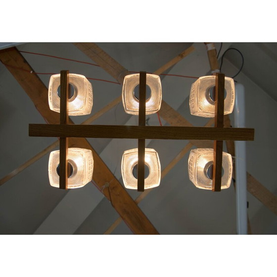 Image 1 of Pair of mid-century chandeliers by Instala Decin, Czechoslovakia 1970s