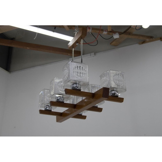 Image 1 of Pair of mid-century chandeliers by Instala Decin, Czechoslovakia 1970s