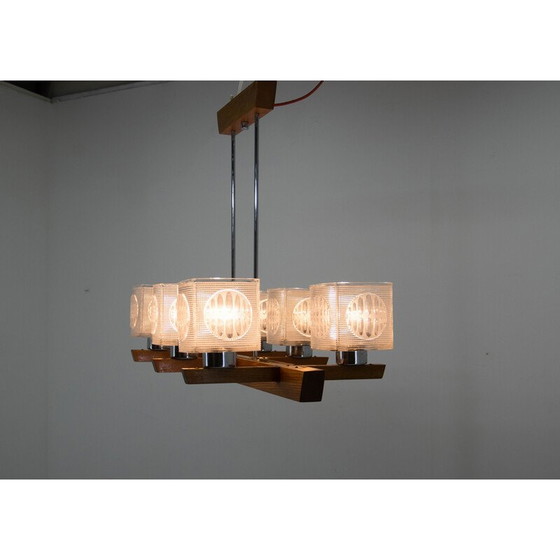 Image 1 of Pair of mid-century chandeliers by Instala Decin, Czechoslovakia 1970s
