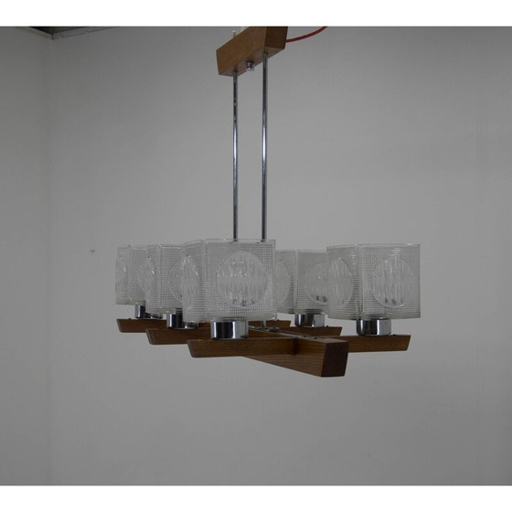 Image 1 of Pair of mid-century chandeliers by Instala Decin, Czechoslovakia 1970s