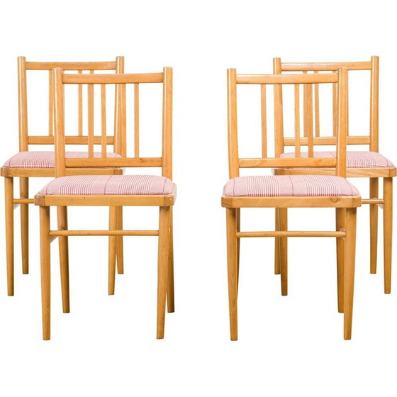 Image 1 of Set of 4 vintage dining chairs from Ton 1970s