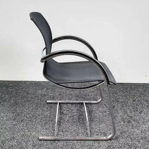 3 X Haworth Meeting Chair Black