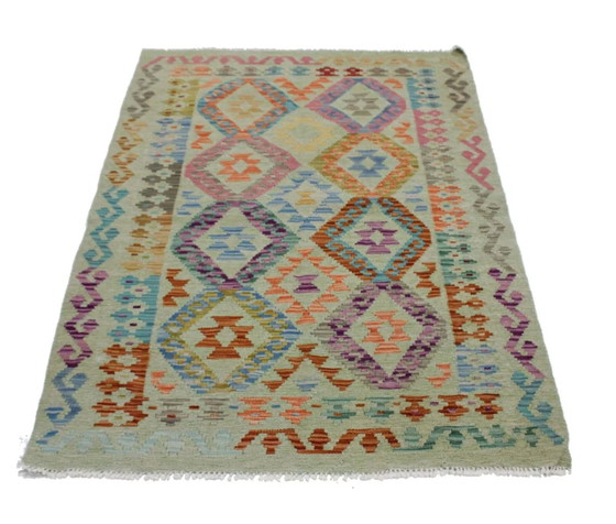 Image 1 of Original Old Style Kelim Afghan 148 X 102 Cm Top Condition