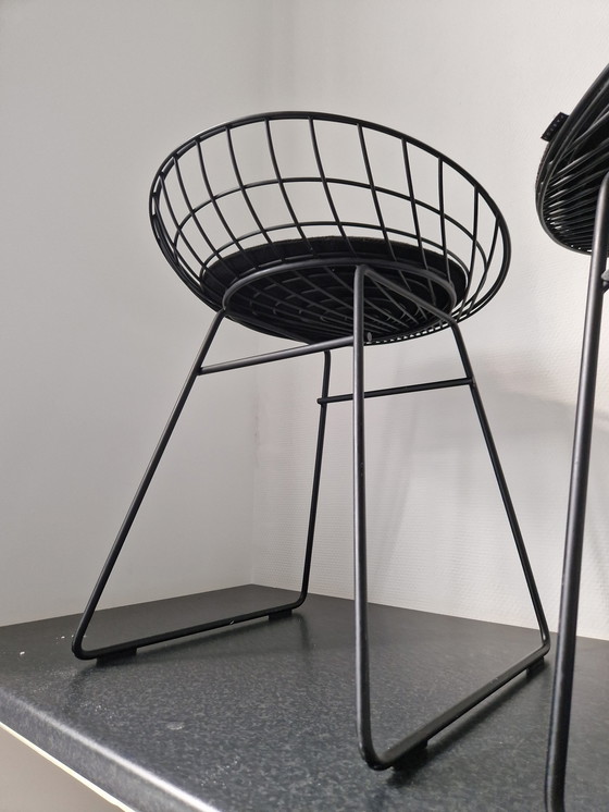 Image 1 of 4 x Pastoe KM05 Wire stools Cees Braakman=