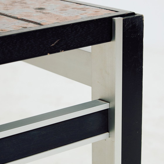 Image 1 of Mk10681 Steel And Ceramic Coffee Table, Set Of 2