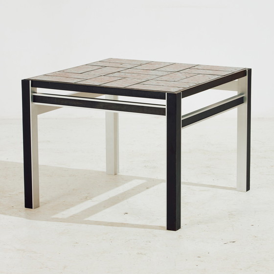 Image 1 of Mk10681 Steel And Ceramic Coffee Table, Set Of 2