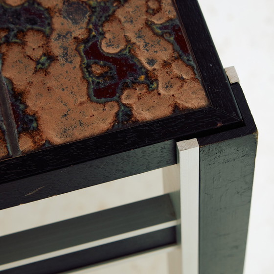 Image 1 of Mk10681 Steel And Ceramic Coffee Table, Set Of 2