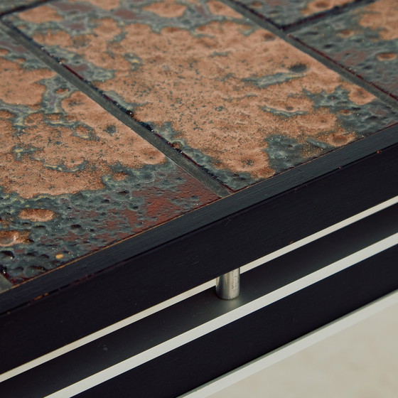 Image 1 of Mk10681 Steel And Ceramic Coffee Table, Set Of 2