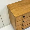 Midcentury Vintage Drawer Cabinet Sixties Black Knob
