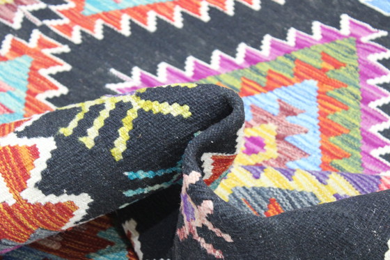 Image 1 of Kilim afgano originale in stile antico, 244 x 178 cm, condizioni eccellenti.