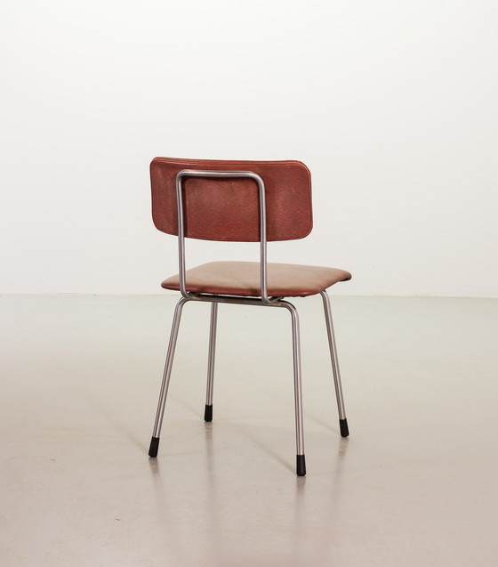 Image 1 of Dutch Design Style Gispen Desk / Dining chairs Model 1262 by André Cordemeyer. Netherlands, 1960s. 