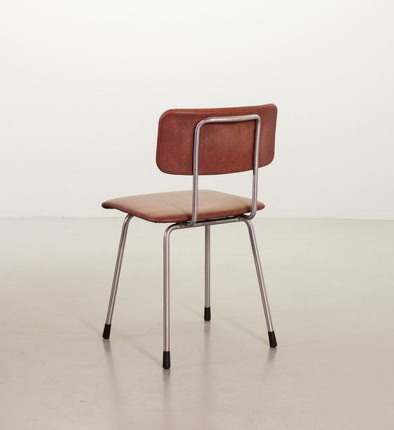 Image 1 of Dutch Design Style Gispen Desk / Dining chairs Model 1262 by André Cordemeyer. Netherlands, 1960s. 