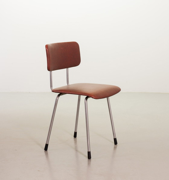 Image 1 of Dutch Design Style Gispen Desk / Dining chairs Model 1262 by André Cordemeyer. Netherlands, 1960s. 