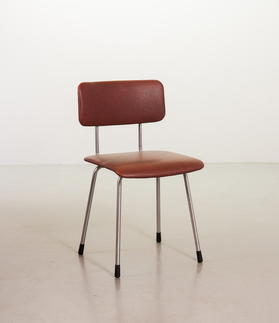 Image 1 of Dutch Design Style Gispen Desk / Dining chairs Model 1262 by André Cordemeyer. Netherlands, 1960s. 