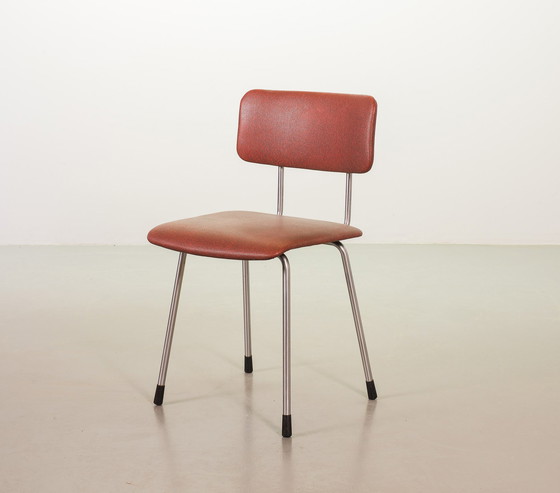 Image 1 of Dutch Design Style Gispen Desk / Dining chairs Model 1262 by André Cordemeyer. Netherlands, 1960s. 