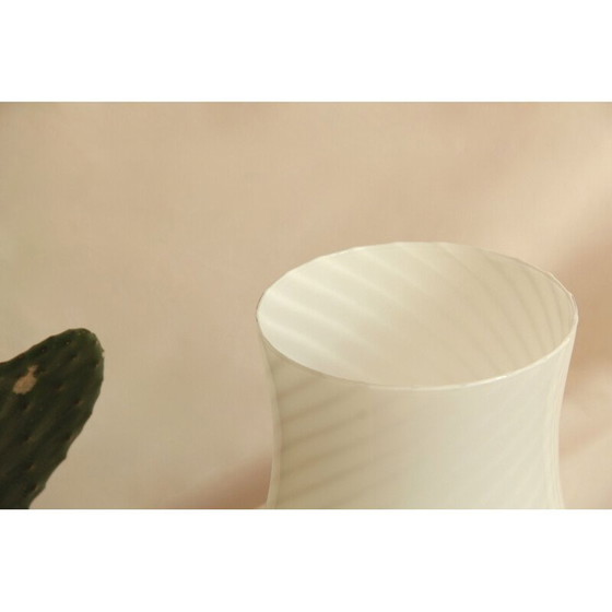 Image 1 of Vintage Magnolia Swirl Murano Mushroom Italy 1970s