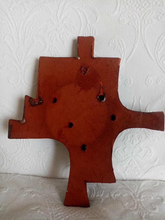 Image 1 of Modernist Ceramic Wall Plaque By Paul De Bruyne