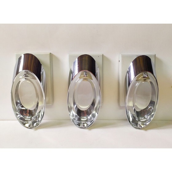 Image 1 of Set of 3 vintage wall lamps by Oscar Torlasco for Stilkronen, 1970s