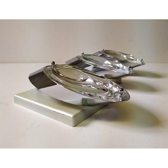 Image 1 of Set of 3 vintage wall lamps by Oscar Torlasco for Stilkronen, 1970s