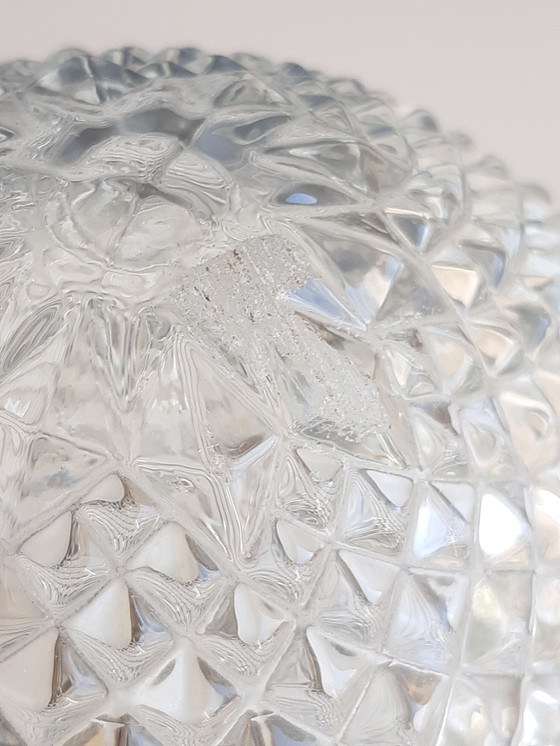 Image 1 of Set di 2 lampade da soffitto Hollywood Regency di Massive, Glass Pinecone Ceiling Lamps