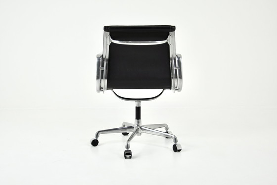 Image 1 of Black Leather Soft Pad Chair By Charles And Ray Eames For Icf, 1970S