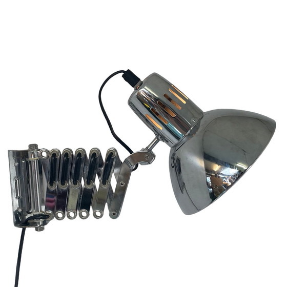 Image 1 of Vintage Scissor Wall Light - Chromed Metal - Mid Century Modern - ca. 1970’s - Extendable / Adjustable