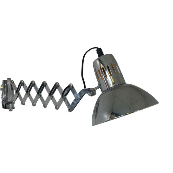 Image 1 of Vintage Scissor Wall Light - Chromed Metal - Mid Century Modern - ca. 1970’s - Extendable / Adjustable