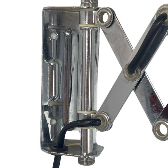 Image 1 of Vintage Scissor Wall Light - Chromed Metal - Mid Century Modern - ca. 1970’s - Extendable / Adjustable