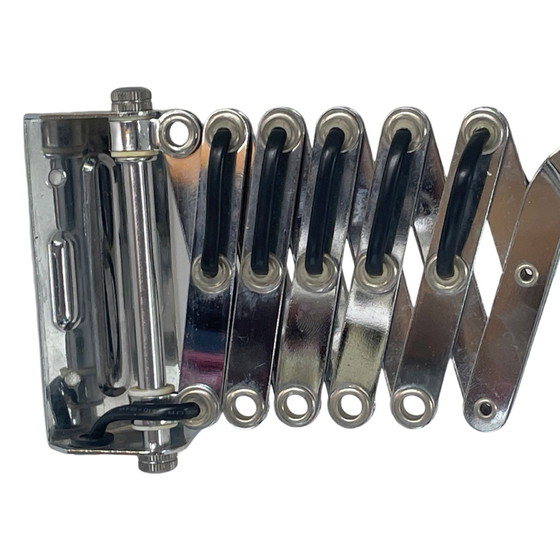 Image 1 of Vintage Scissor Wall Light - Chromed Metal - Mid Century Modern - ca. 1970’s - Extendable / Adjustable