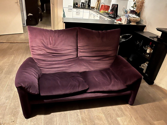 Image 1 of 2X 2-Seater Cassina Maralunga