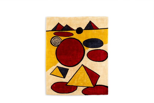 Hand-Woven Tapestry Inspired by Alexander Calder. June 2023.