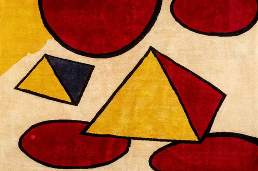 Hand-Woven Tapestry Inspired by Alexander Calder. June 2023.