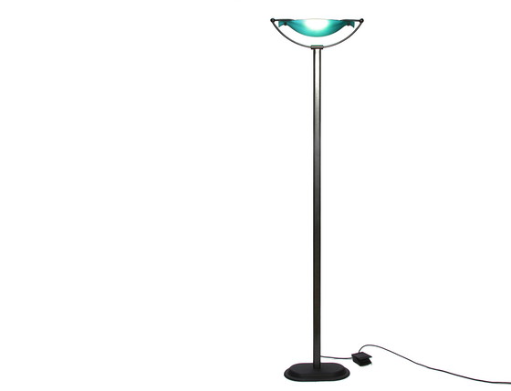 Image 1 of Glass Bowl Italian Floor Lamp