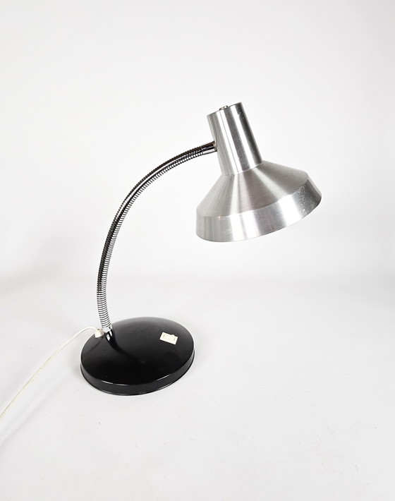 Image 1 of Hala Zeist - col réglable - lampe de table - métal - chrome - aluminium - années 1970