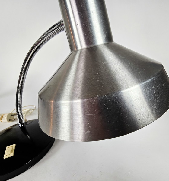 Image 1 of Hala Zeist - adjustable neck - table lamp - metal - chrome - aluminum - 1970's