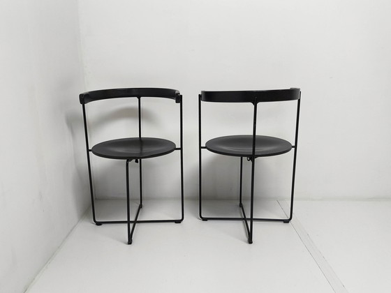 Image 1 of 2X Kusch & Co Soley 2750 Folding Chairs By Valdimar Harðarson