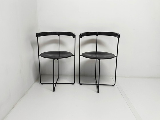 Image 1 of 2X Kusch & Co Soley 2750 Folding Chairs By Valdimar Harðarson